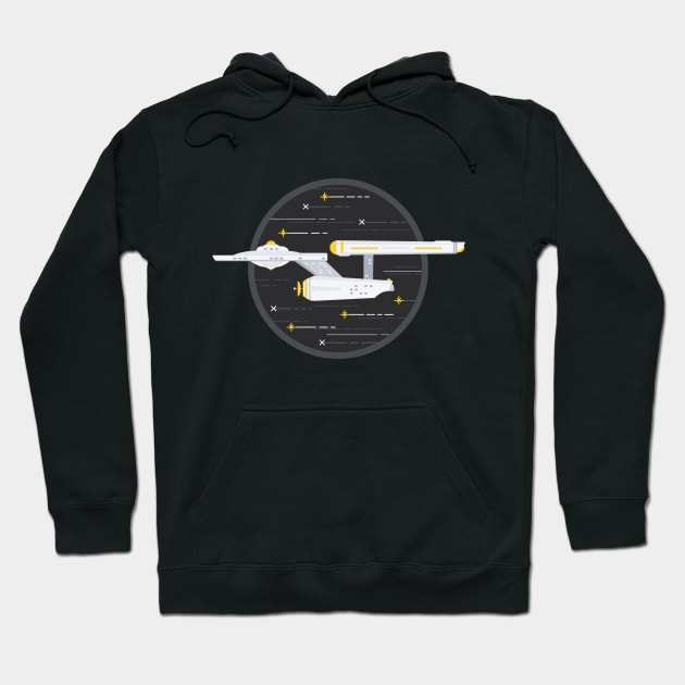 Star ship Enterprise Hoodie by mstupic